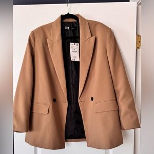 New Zara Camel Blazer for Women